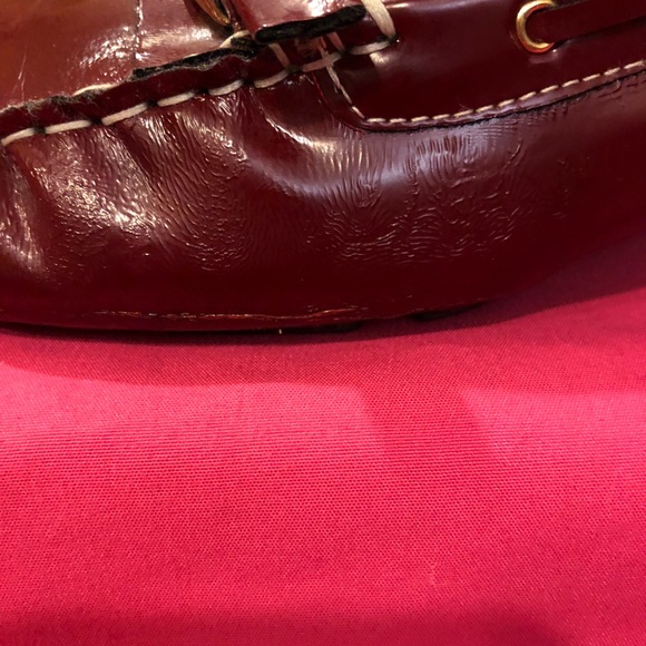 Red Me Too Loafer with Gold Buckle - Picture 7 of 9